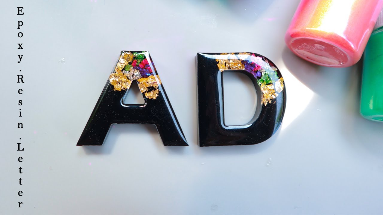 Resin Letter Keychains for Beginners | Personalized Resin Letters Keychain tutorial Kastinghub
