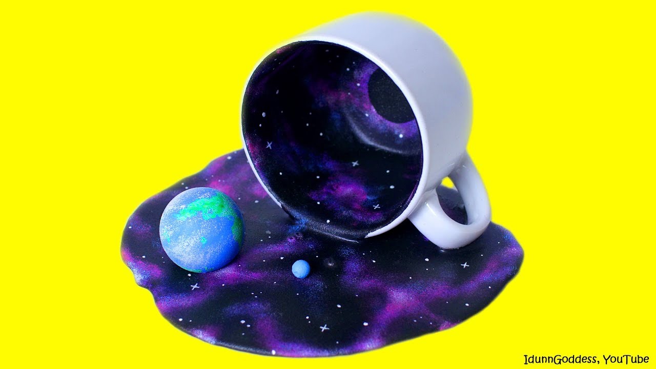 DIY Universe In A Cup - How To Make Miniature Cosmos With Galaxies In A Cup