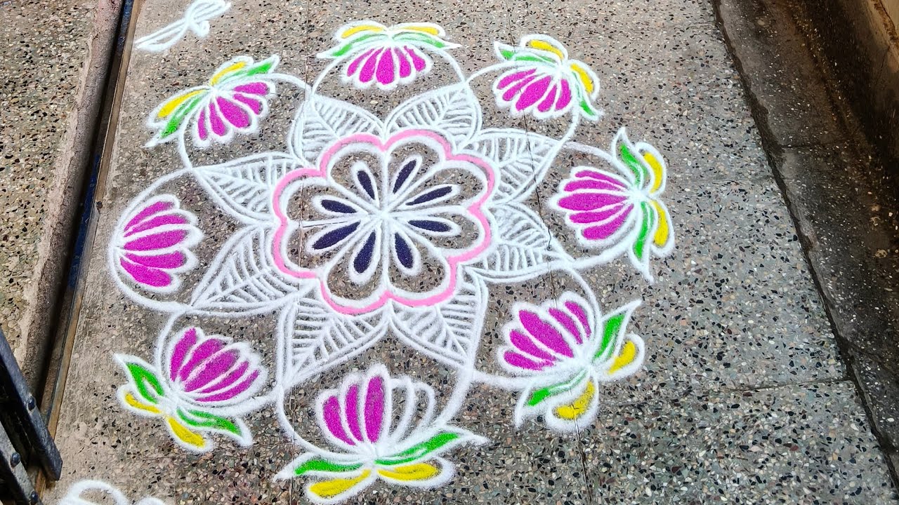 Priyasrangoli is live today's morning simple kolam #kolam #rangoli #rangolikolam #muggulu #indianart
