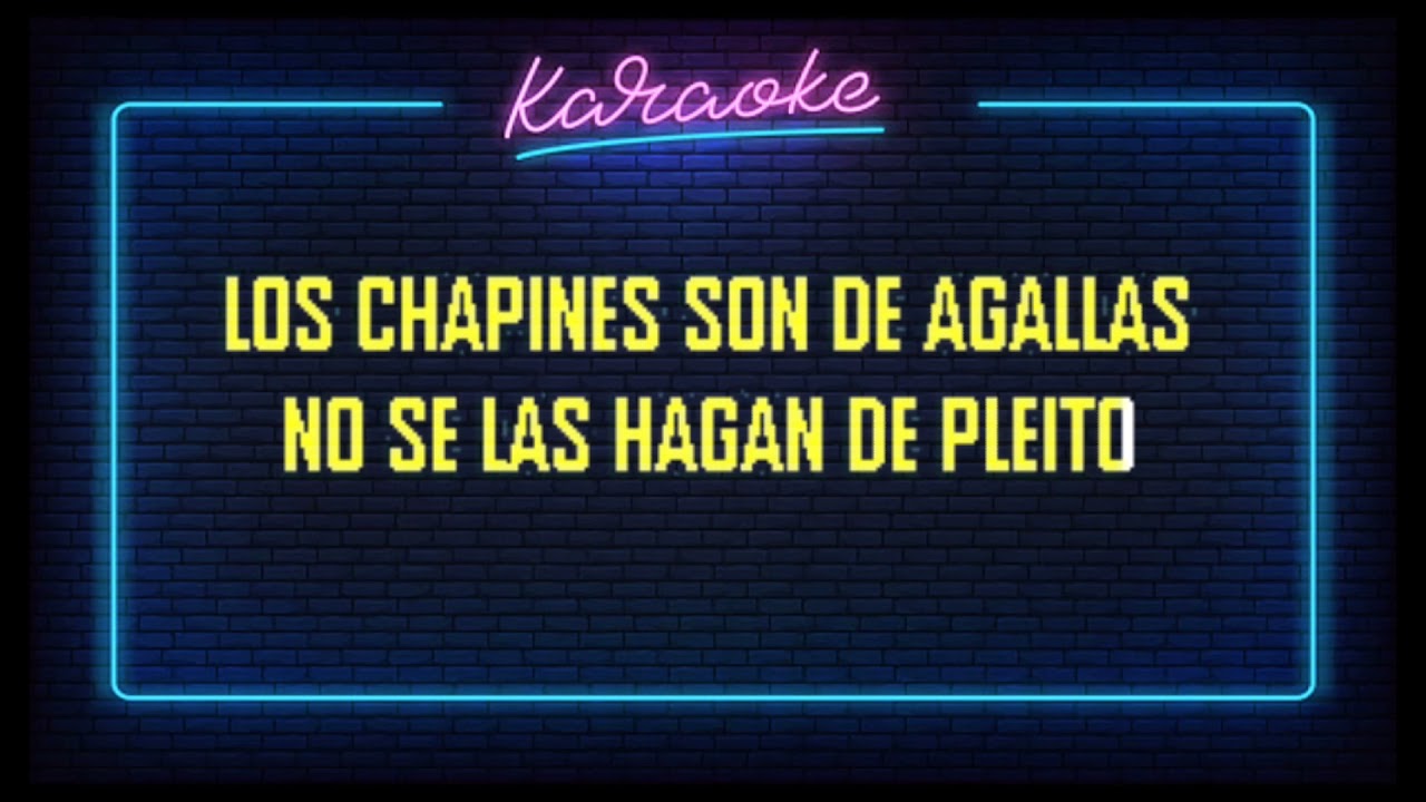 Los Tucanes De Tijuana - Los Chapines - Karaoke