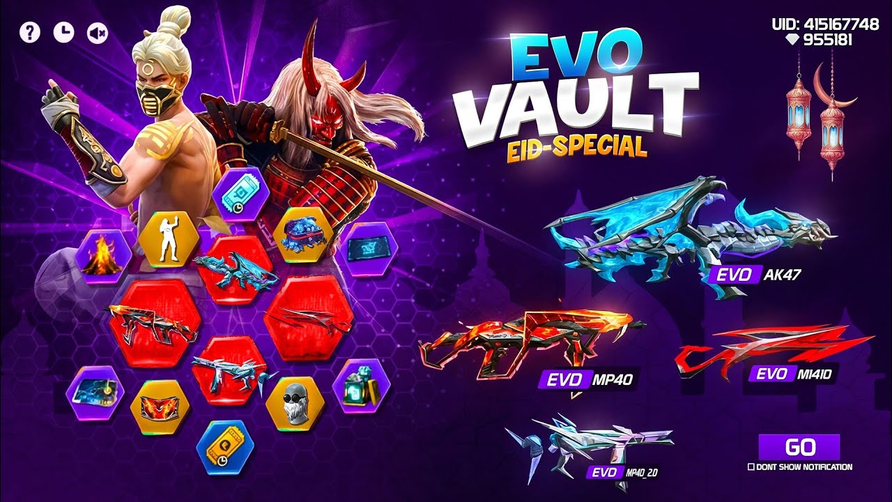 EID SPECIAl🤩EVO VAULT EVENT FREE FIRE || FREE FIRE NEW EVENT BANGLA || EVO VAULT EVENT FREE FIRE
