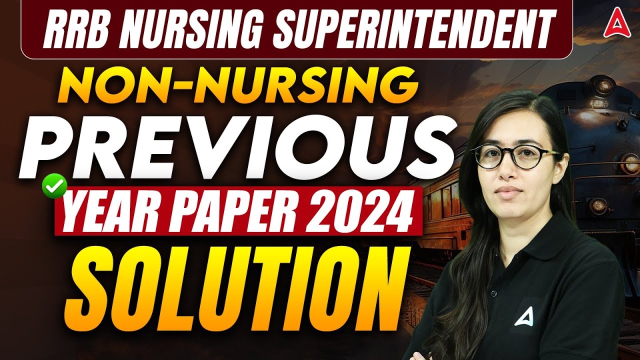 RRB Non-Nursing Previous Year Question Paper Solved 2024 | RRB Non Nursing PYQ |RRB Exam Preparation