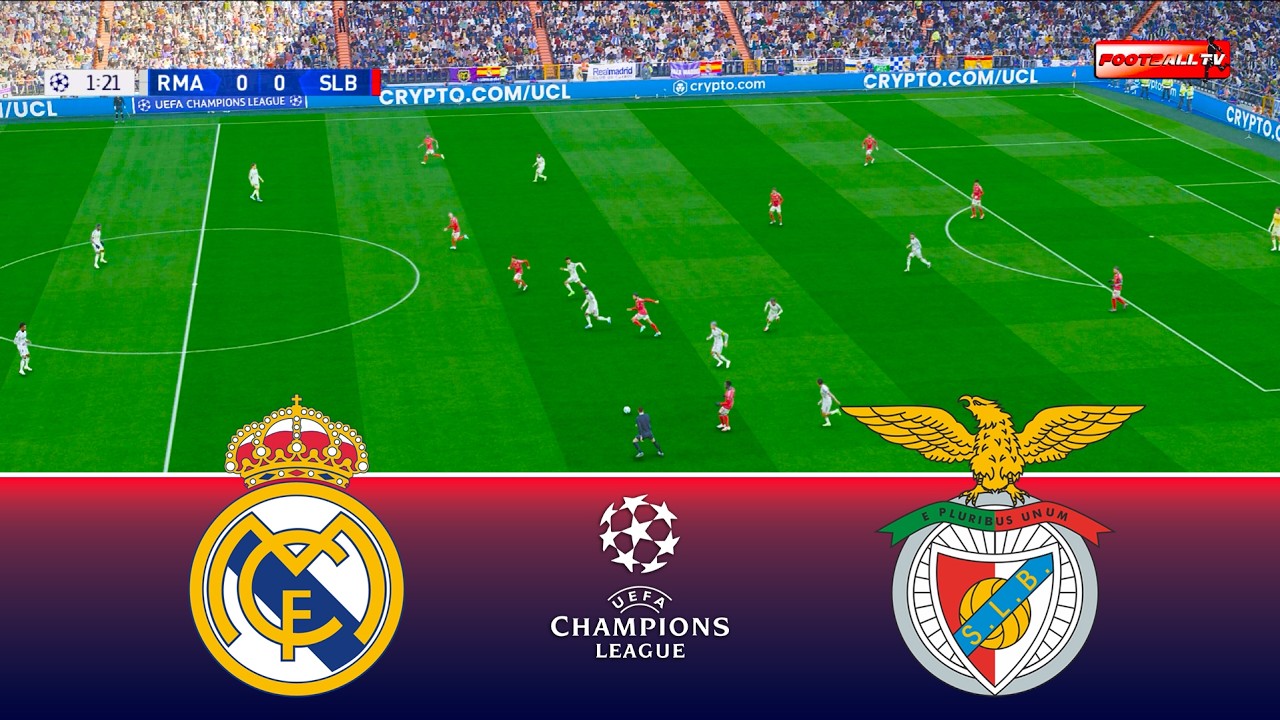 Real Madrid vs Benfica - UEFA Champions League 2026 | Full Match All Goals | Pes 21 Gameplay