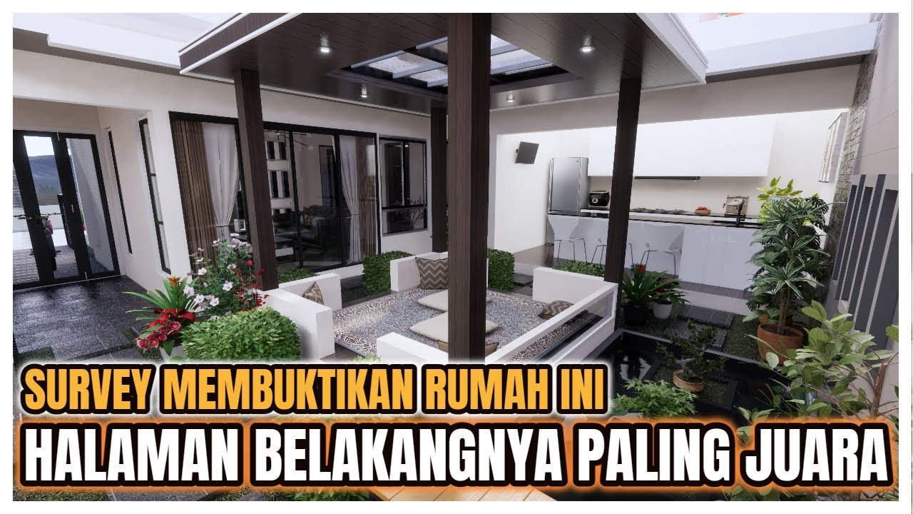 Pantes bnyk yg Suka! Ada apa tuh Di tengah Taman Belakangnya ya?