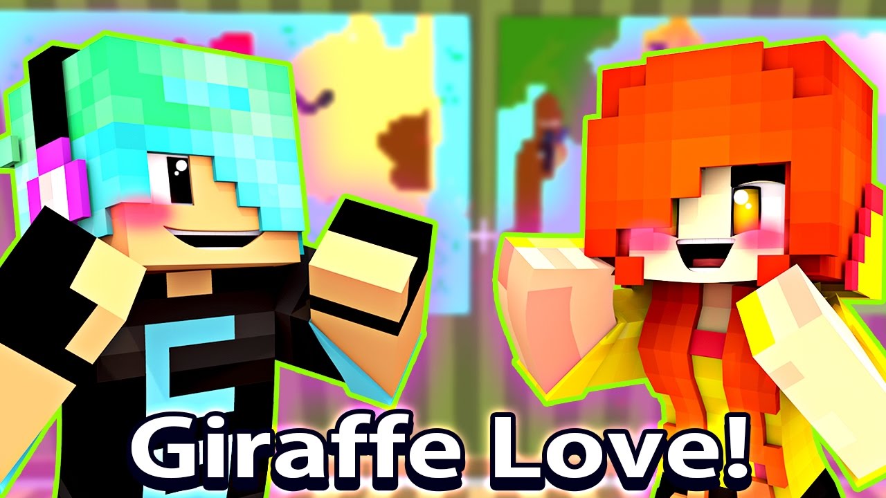 Peeping at the Kissing Giraffes - Minecraft Pixel Painters with Gamer Chad - DOLLASTIC PLAYS!