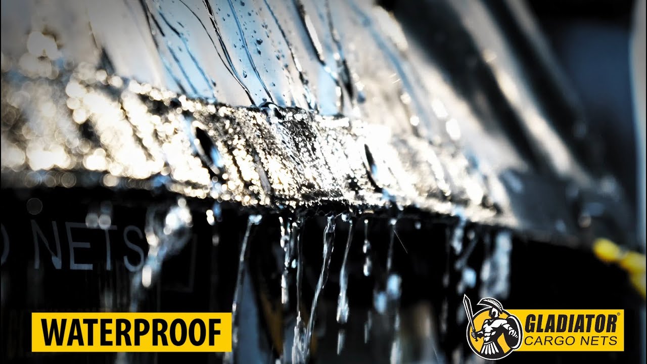 Waterproof Gladiator Cargo Net Official Product Video: For Trucks, Trailers and More.