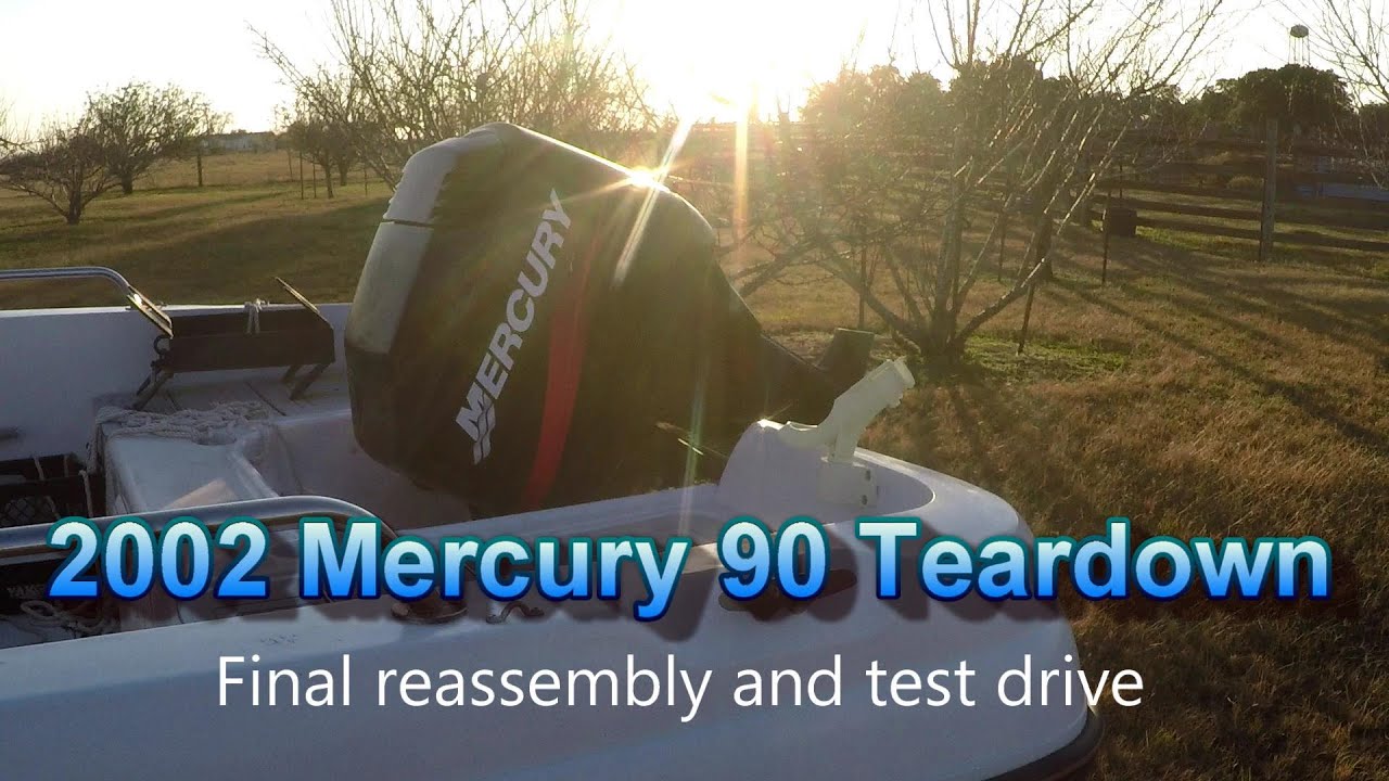 Окончательная сборка и тест-драйв Mercury 90 2002 года