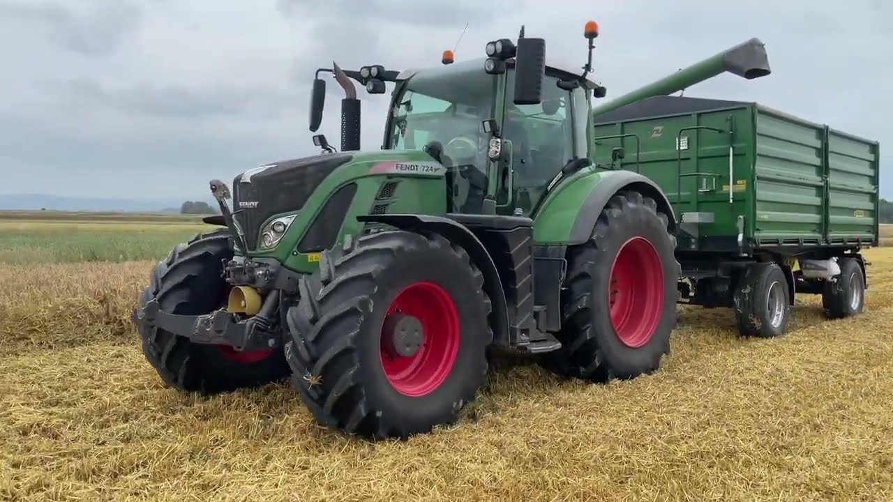 Żniwa Jęczmienia 2024 w Gr. Duma. Nowy nabytek Fendt 724 Vario 