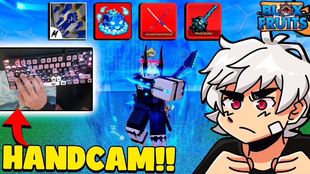 FUI PVP USANDO A CONTROL REWORK COM HANDCAM NO BLOX FRUITS!!🌐❄️