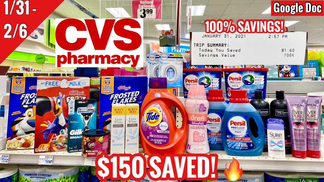 CVS Free & Cheap Coupon Deals & Haul | 1/31 - 2/6 | $150 SAVED - 100% Savings!🔥🙌🏽