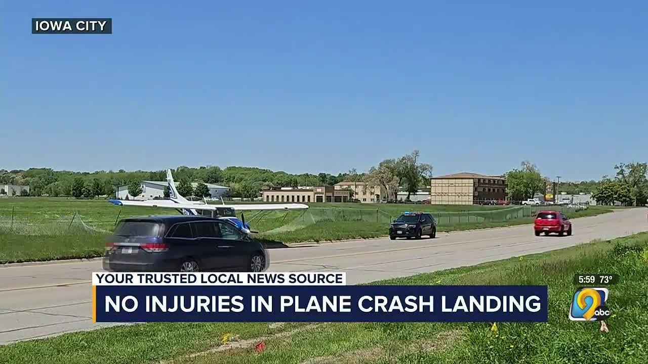 No one injured following Iowa City plane crash