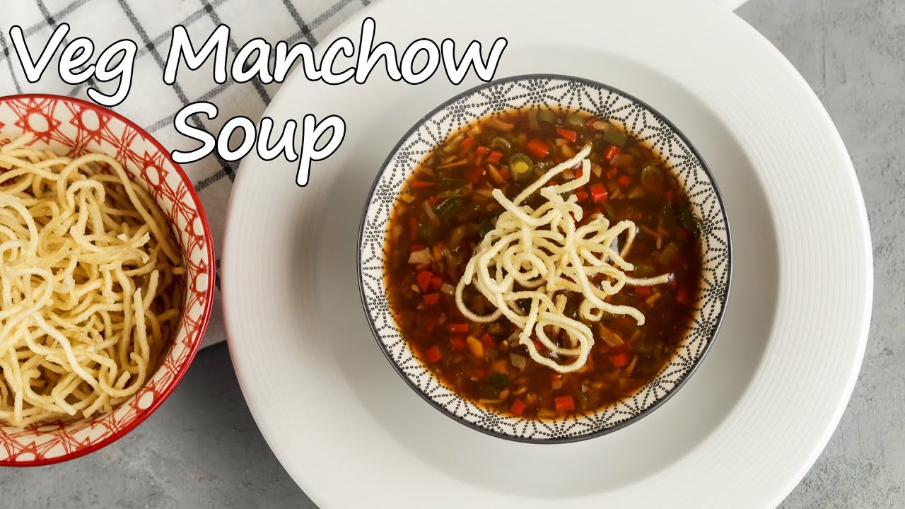 Veg Manchow Soup / Veg Manchow Soup Without Onion Garlic / Easy and Healthy Indo-Chinese Soup