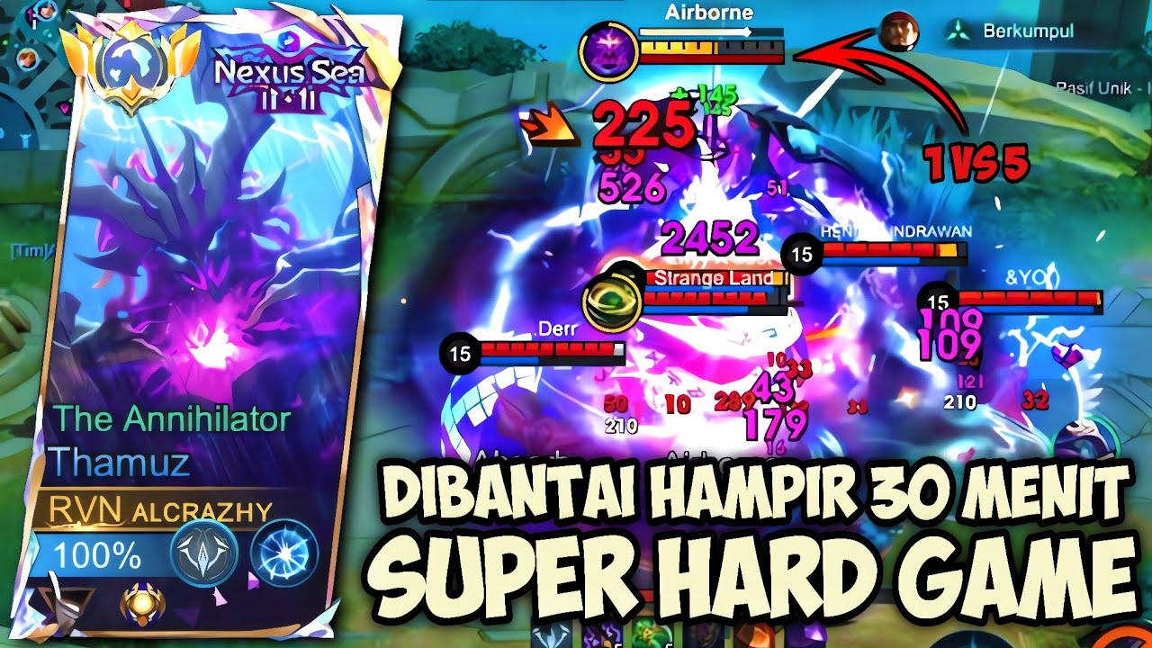POSISI KALAH‼️BEGINI CARA THAMUZ BANGKIT DARI KEKALAHAN | GAMEPLAY TOP GLOBAL THAMUZ - MLBB