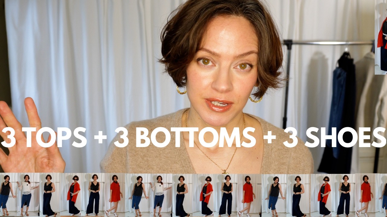 How many outfits with just a few pieces? 333 style challenge with Halara pants and skirt