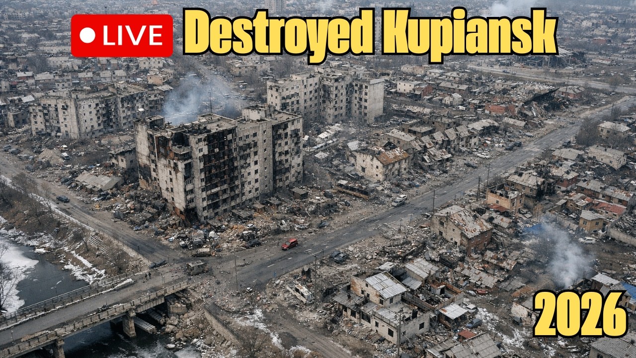LIVE: Destroyed Kupiansk 2026 | Drone Footage of a City Devastated by War