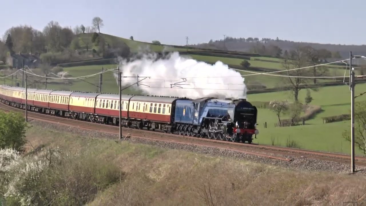 BLUE PETER A2 60532 makes 1st SOLO run North on 'The Lakelander' 05 04 2025