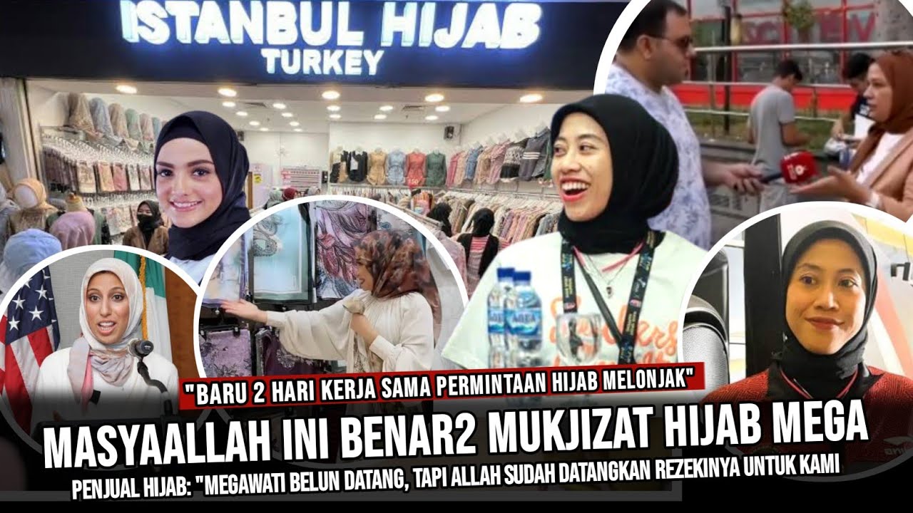 🔴 MASYAALLAH INI BENAR-BENAR MUKJIZAT HIJAB MEGA ! BARU 2 HARI KERJA SAMA ~PERMINTAAN HIJAB MELONJAK