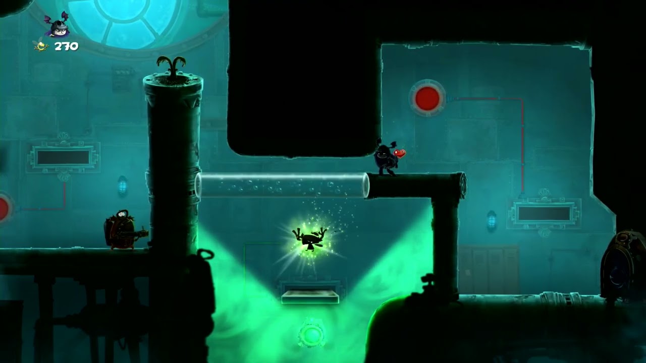 Rayman Legends PS3 Gameplay 42 20000 Lums Under the Sea The Deadly Lights