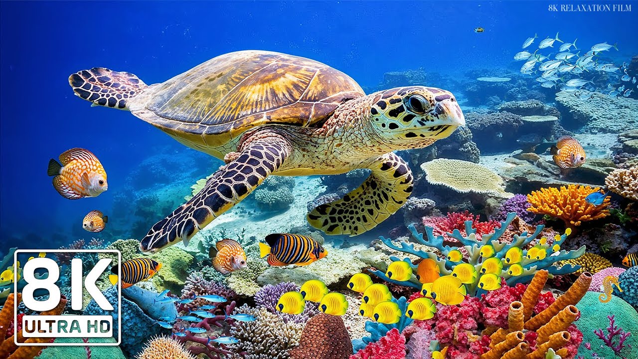 The Best 8K Aquarium - Dive Into The Mesmerizing Underwater Realm, Sea Jellyfish, Coral Reefs