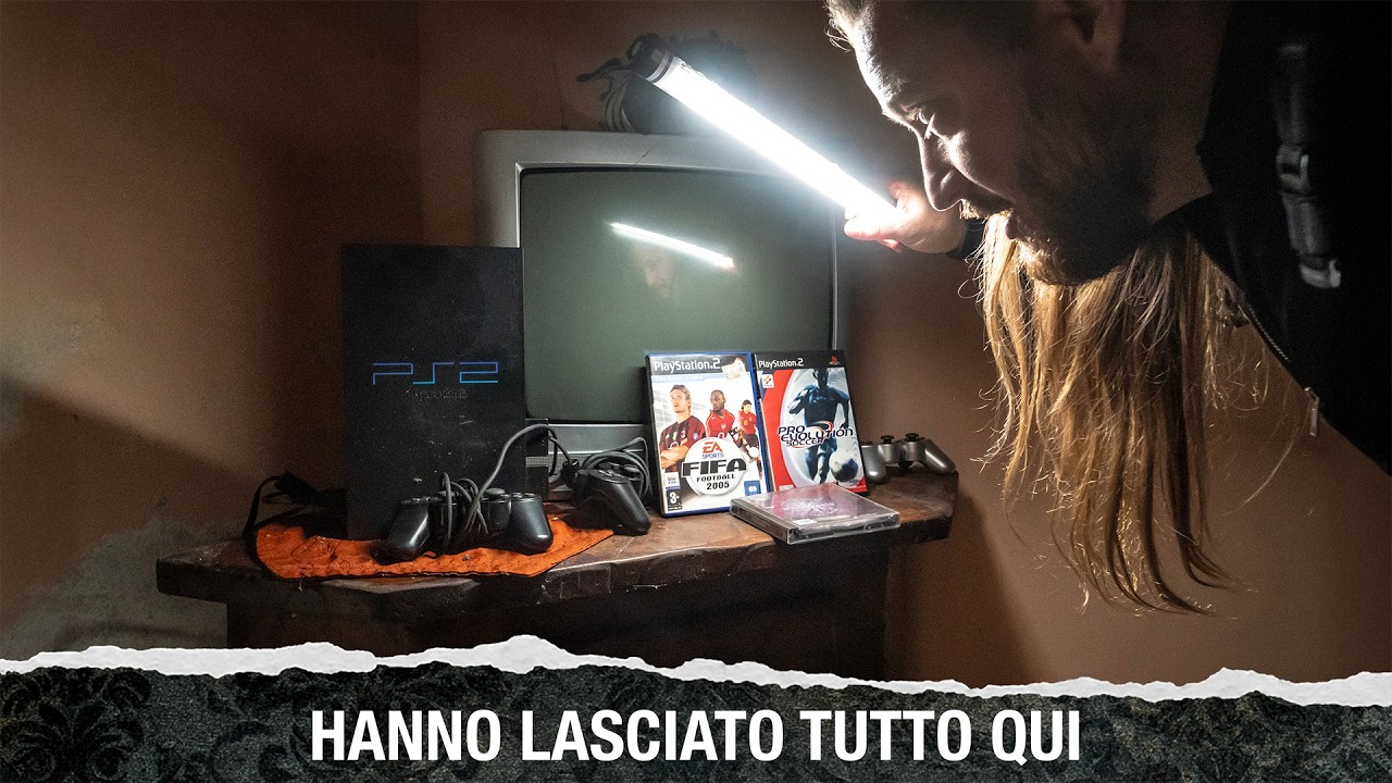 PLAYSTATION 2 e PES rimasti qui NELLA VILLA ABBANDONATA