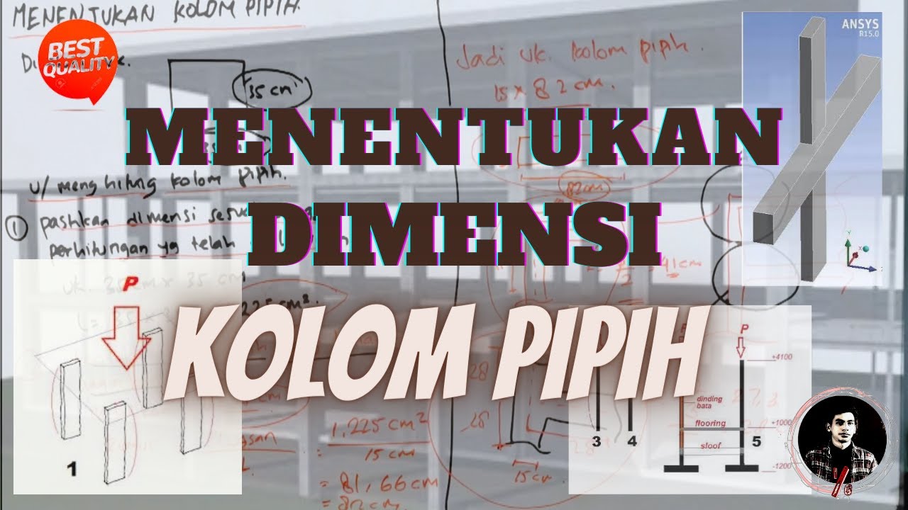 Kolom - Menentukan Dimensi Kolom Pipih Secara Sederhana