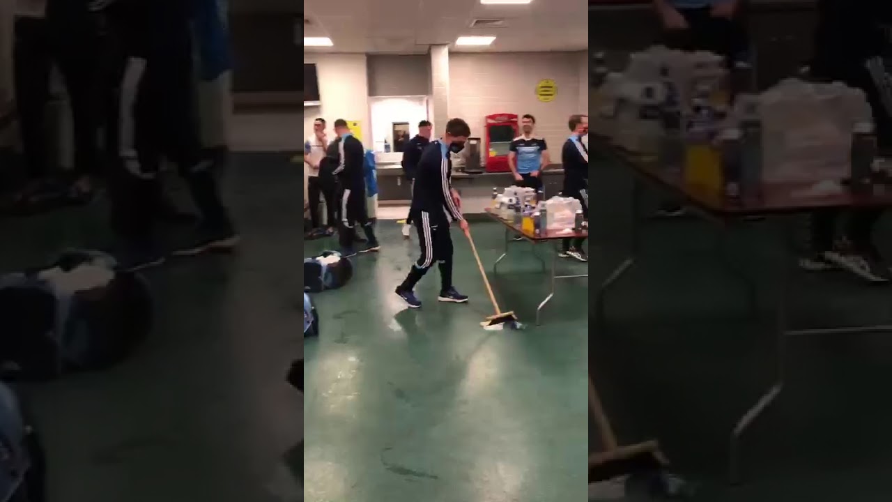 Dublin changing room celebrations 19th December 2020