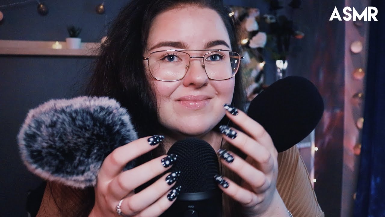 ASMR INTENSE MIC SCRATCHING Med och utan skydd!
