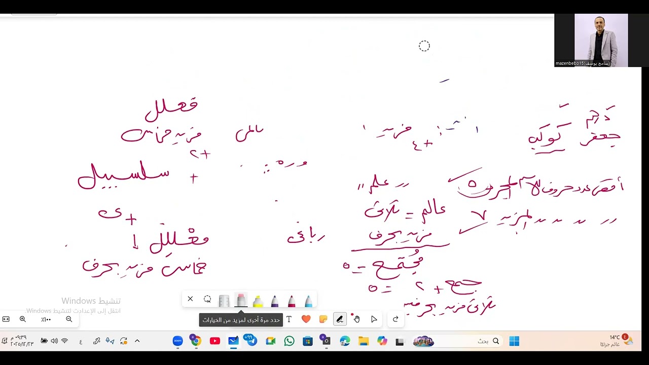 مراجعة صرف الأول الثانوي     مختصر الكلام في دقائق 