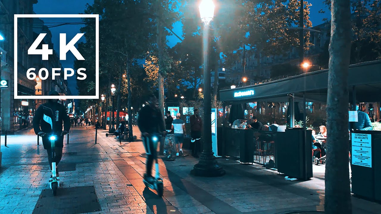 Walk in Paris 4K - Champs Élysées  to Louvre museum