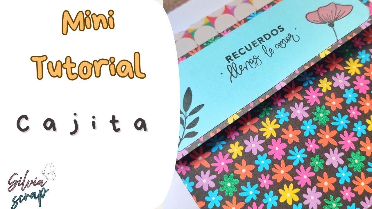 MINI TUTORIAL CAJITA | SCRABOOKING | PAPELES ACTION