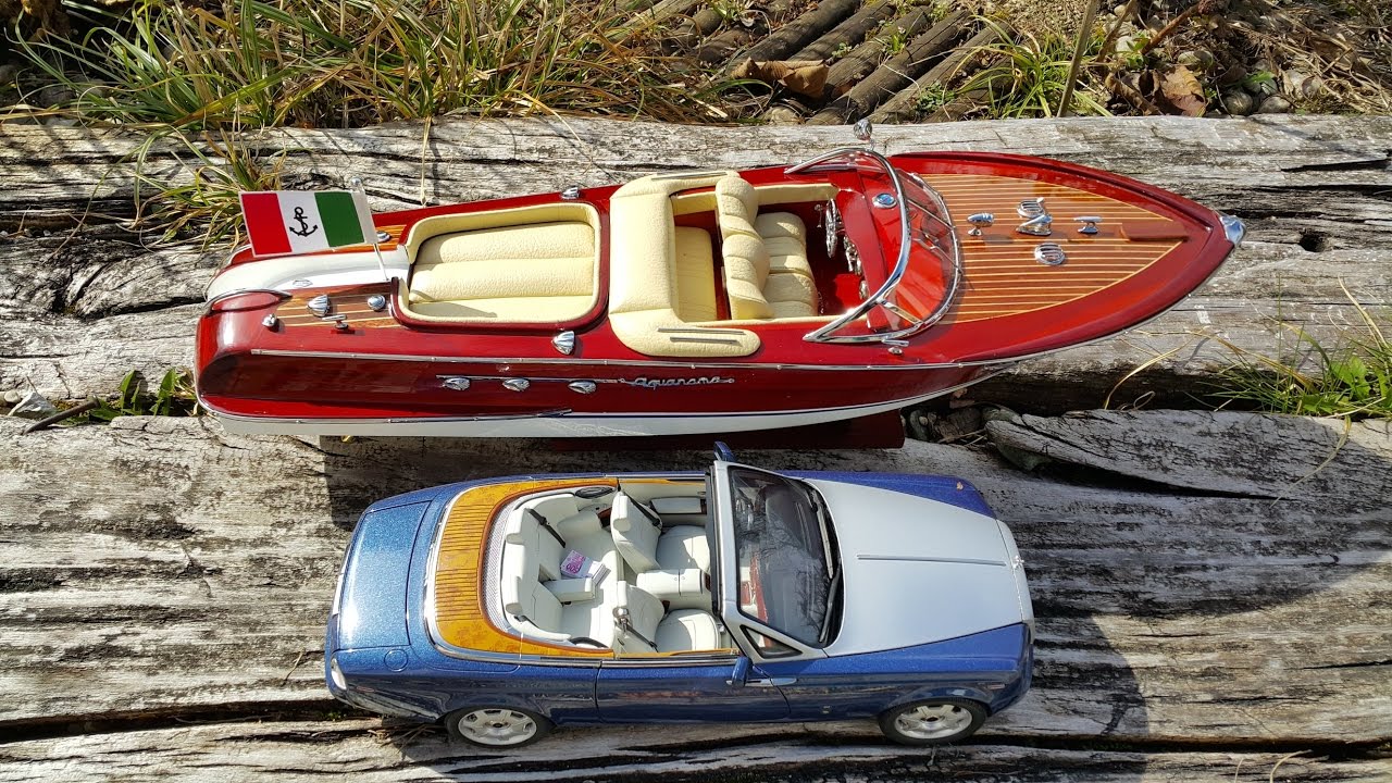 ROLLS ROYCE vs. RIVA AQUARAMA BOAT 1:18