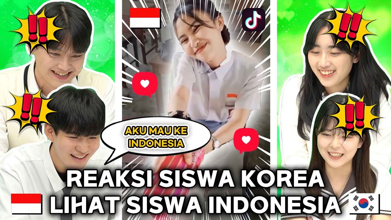 Reaksi Siswa KOREA Lihat Siswa INDONESIA 🤣🤣 🇮🇩🇰🇷 | Reaction Indonesia