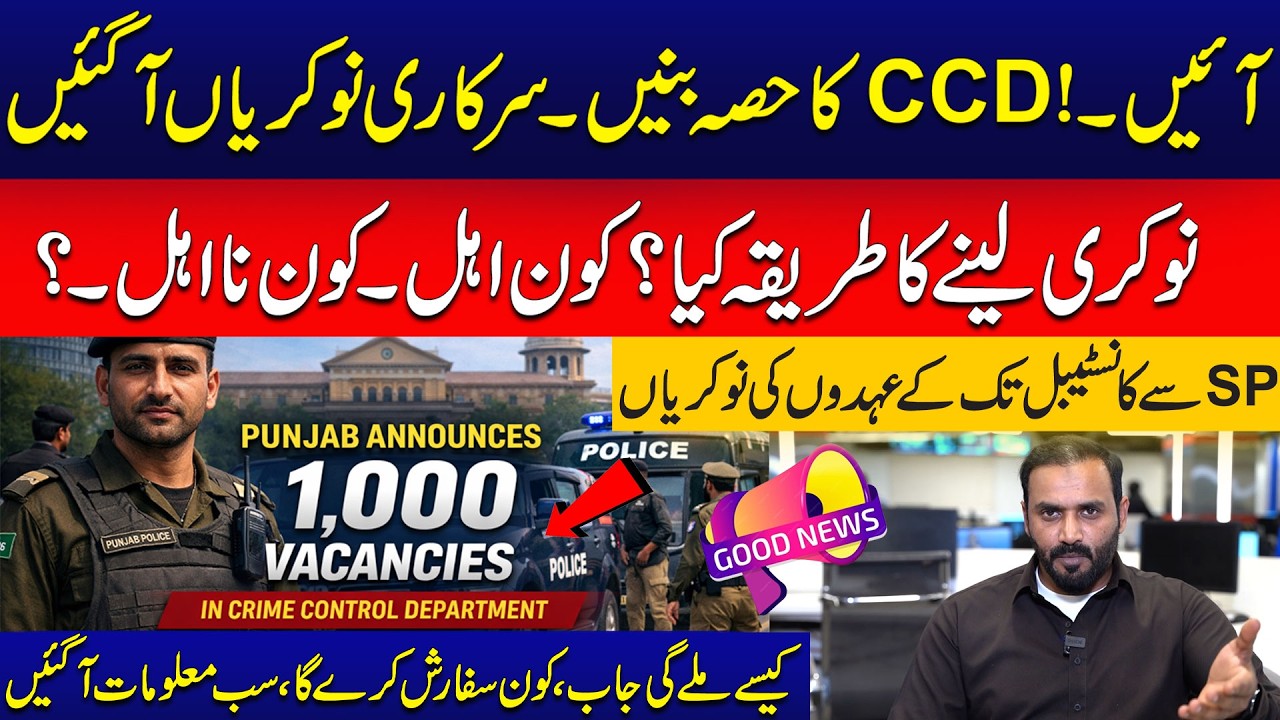 CCD Government Jobs 2026 | From SP to Constable – How to Apply | Ali Ramay Vlog | City42