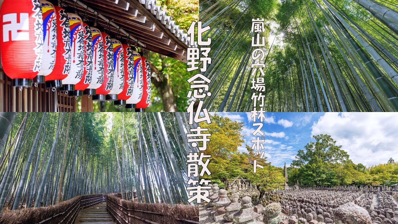 【沉浸式散步影片】京都嵐山另一處隱秘的竹林小徑，化野念佛寺（4K UHD）