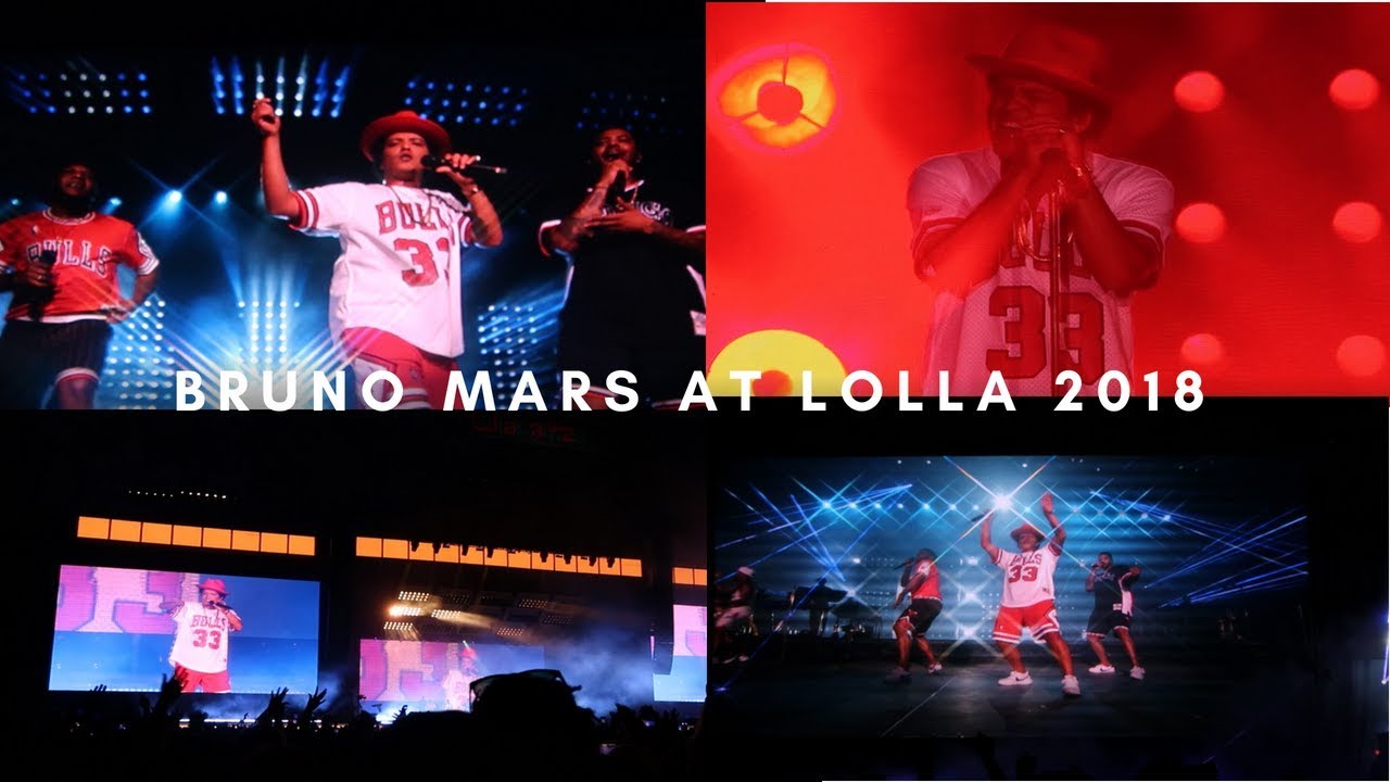 EXTREMELY RAW FOOTAGE OF BRUNO MARS AT LOLLA 2018