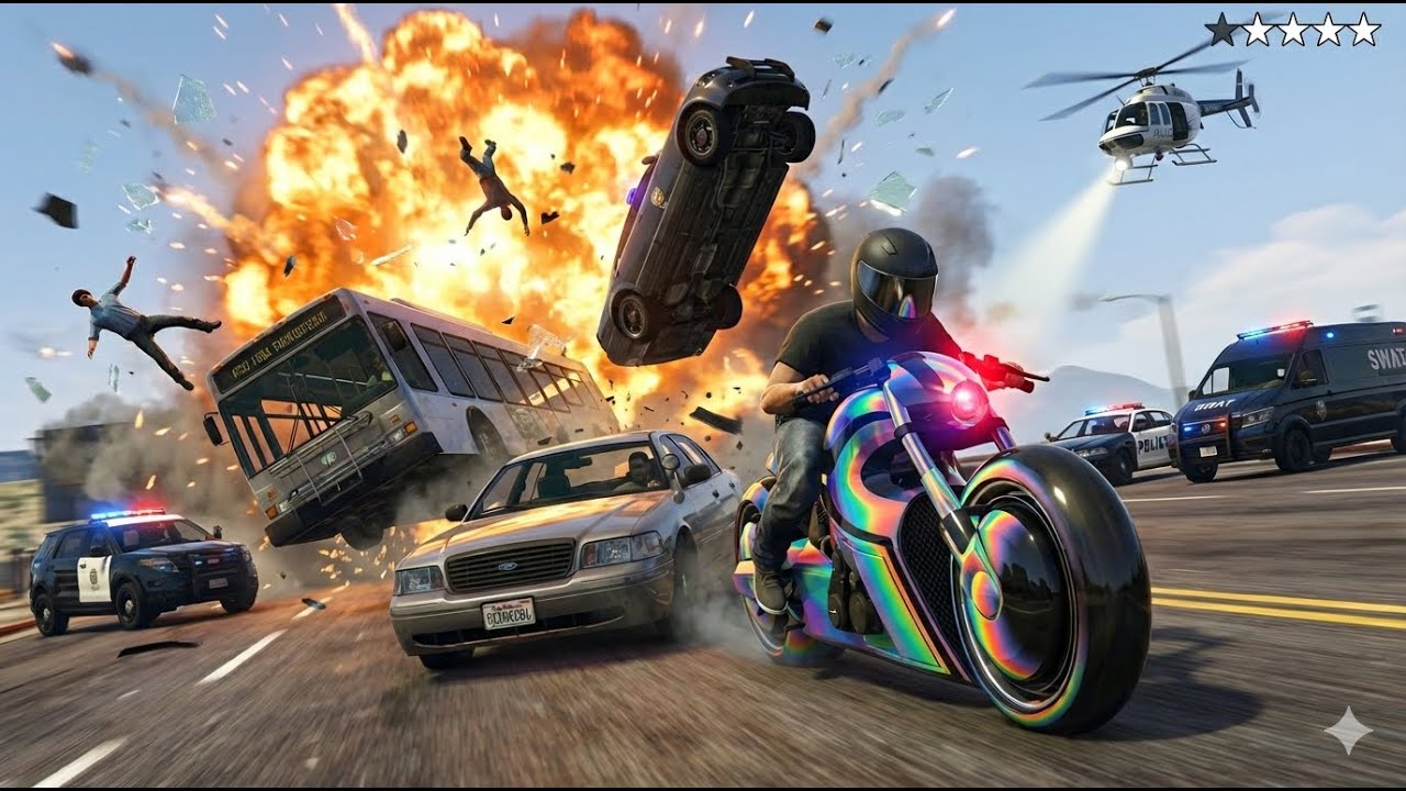GTA 5 LIVE 🚨 Surviving 5-Star Wanted Level Until I Get Caught!