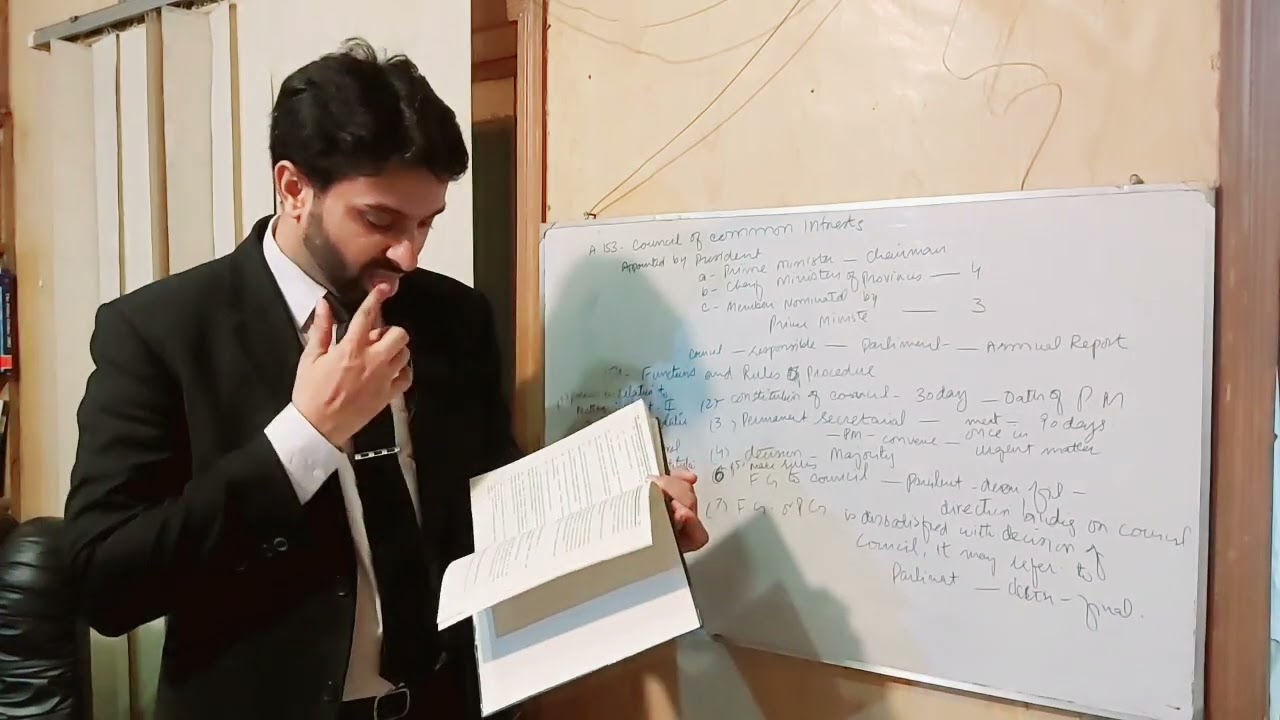Constitution-10-Council of Common Interests Articles 153 and 154 of the Constitution of Pakistan