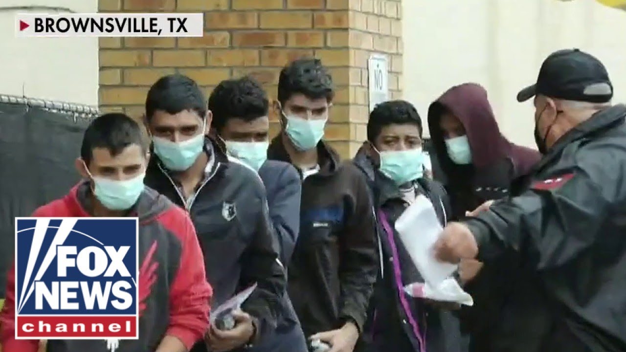 Exclusive footage shows migrants being released into US