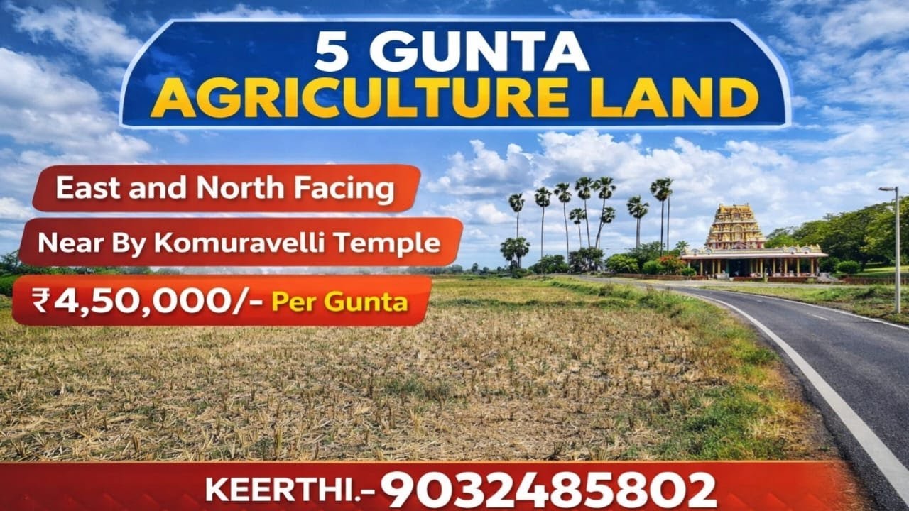 Keerthi:9032485802||BT Dambar Road BI||Commercial||5 Guntas Agriculture land sale #youtube #farming