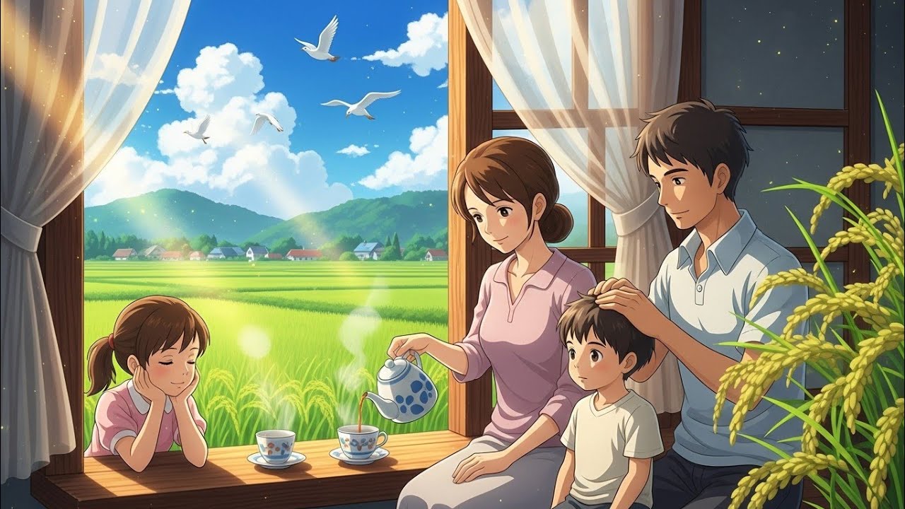 A Peaceful Morning in the Countryside | Studio Ghibli Inspired Story