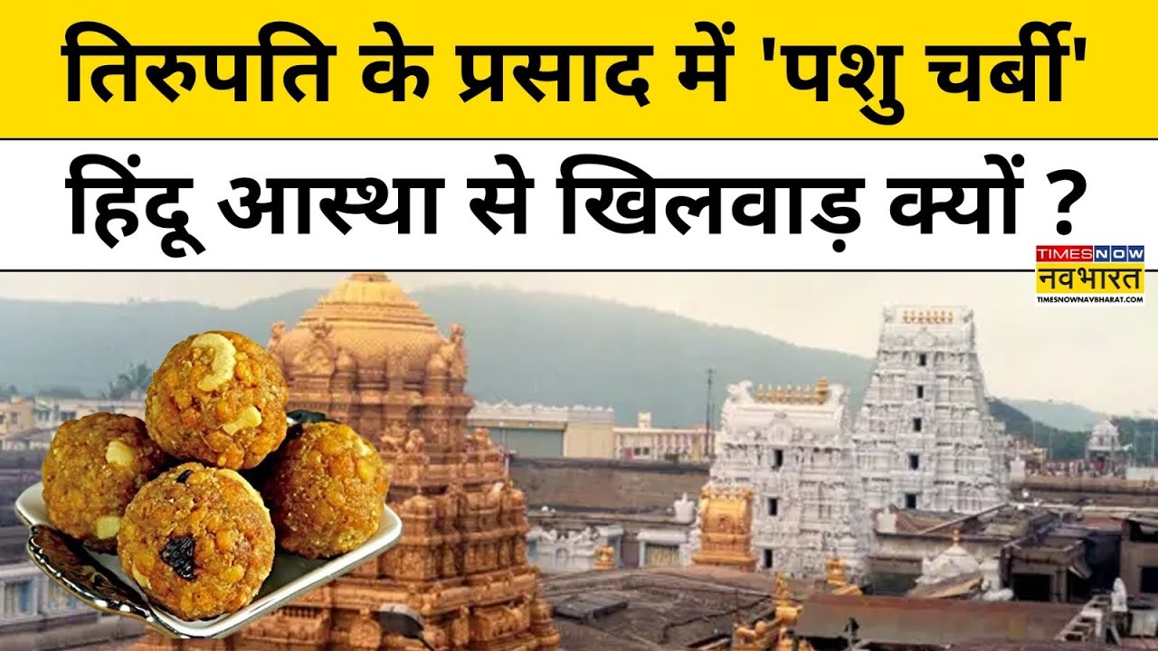 तिरुपति के प्रसाद में चर्बी वाली साज़िश किसकी ? | Tirupati Laddo News