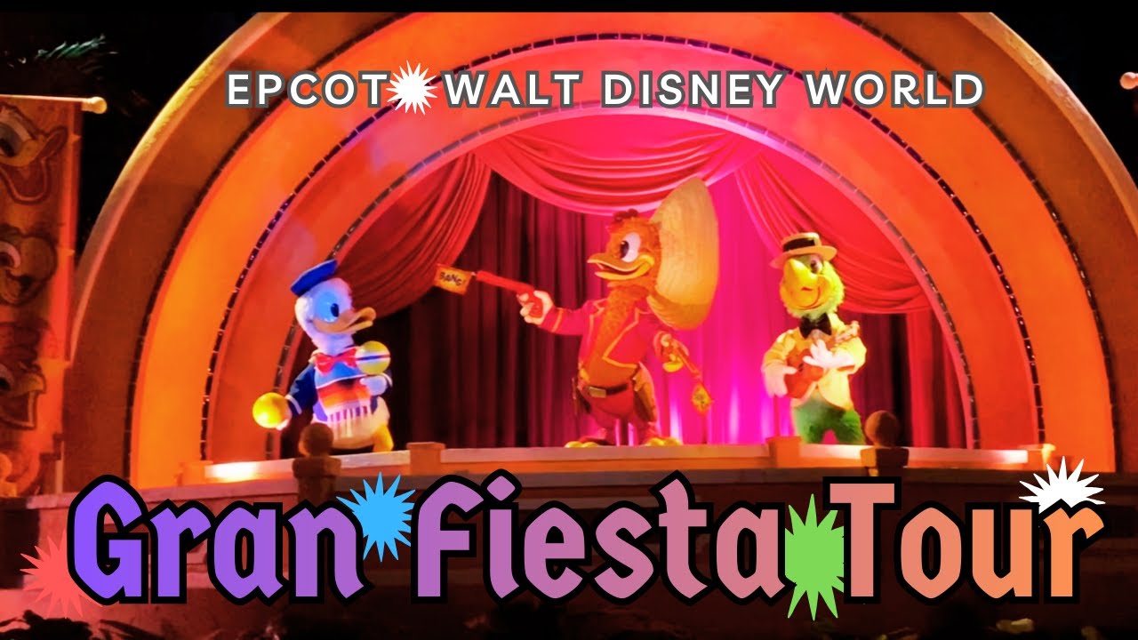 Gran Fiesta Tour Starring The Three Caballeros Ride-Along at Disney EPCOT Donald Duck Mexico
