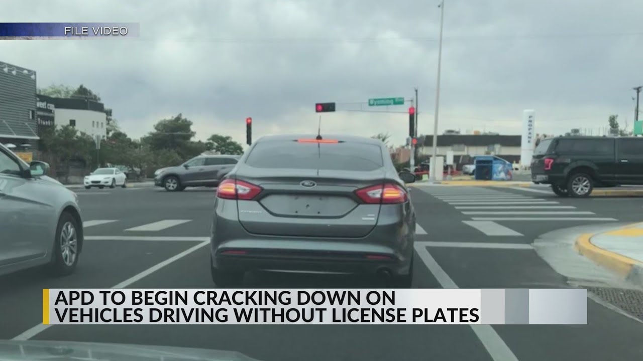 No license plate in Albuquerque? Prepare for a police crackdown