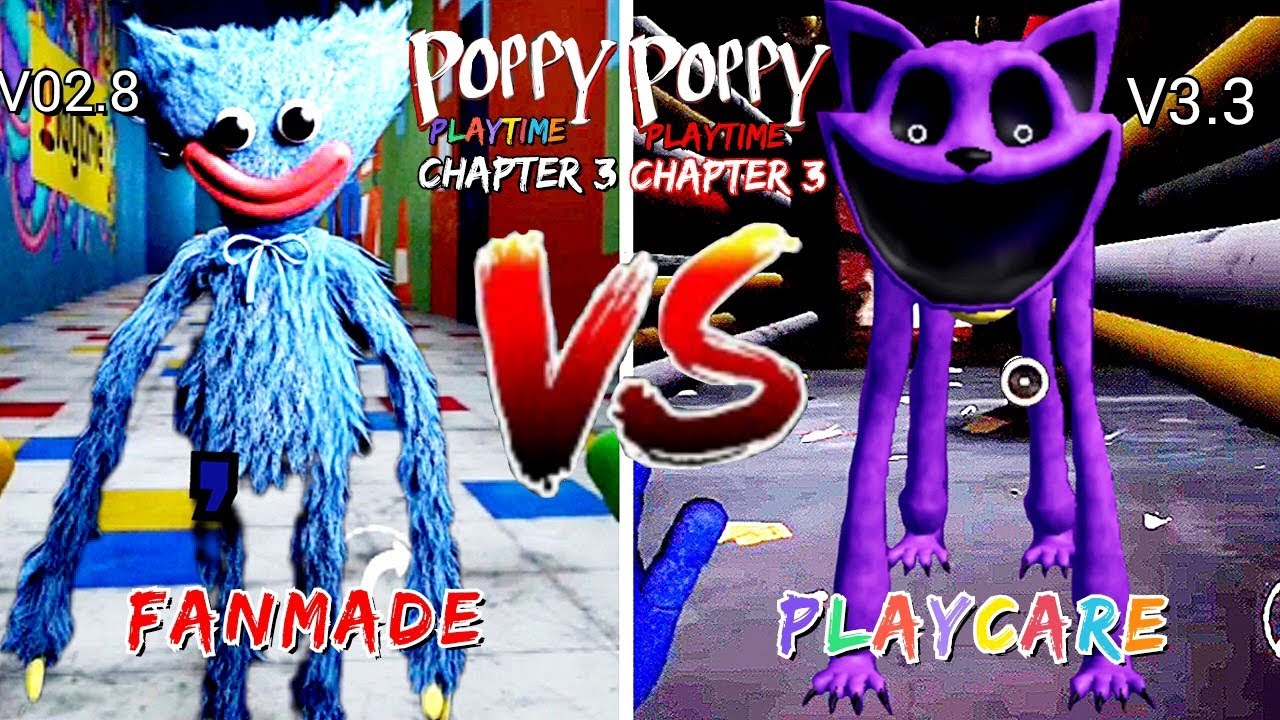 😍Poppy Playtime Chapter3 FanMade Vs Poppy Playtime Chapter3 PlayCare Full Android Mobile Gameplay