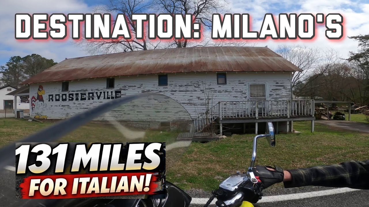 Destination: Milano's | Perfect Late Winter Motorcycle Ride | 131 Miles of Backroads