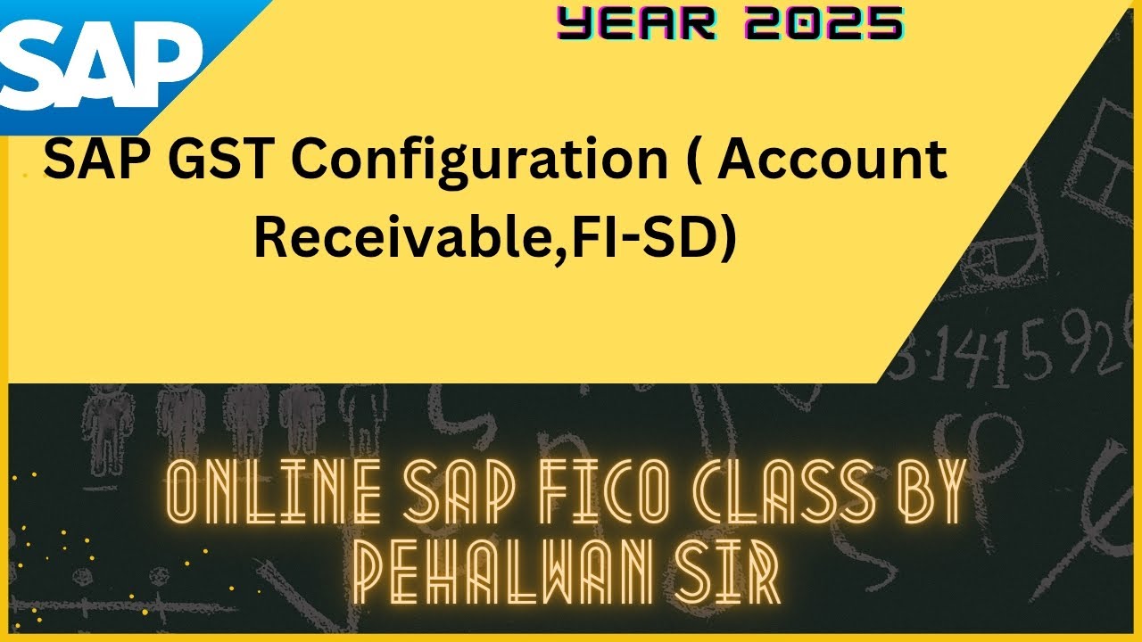 Part-2 SAP GST Configuration (Account Receivable, FI-SD) by Pehalwan Sir #SAP FICO Online Course
