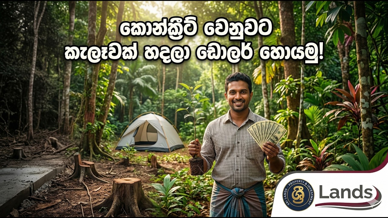 🚨 ඉඩමේ ගස් කපලා කොන්ක්‍රීට් දාන්න කලින් මේක බලන්න: කැලෑවක් හදලා ඩොලර් හොයන ලංකාවේ අලුත්ම රහස! 🌳