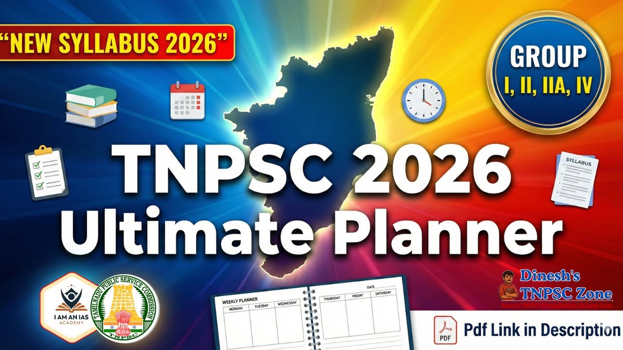TNPSC NEW SYLLABUS 2026 | Ultimate 6-Month Study Planner | Group  I, II, IIA & IV  Complete Guide