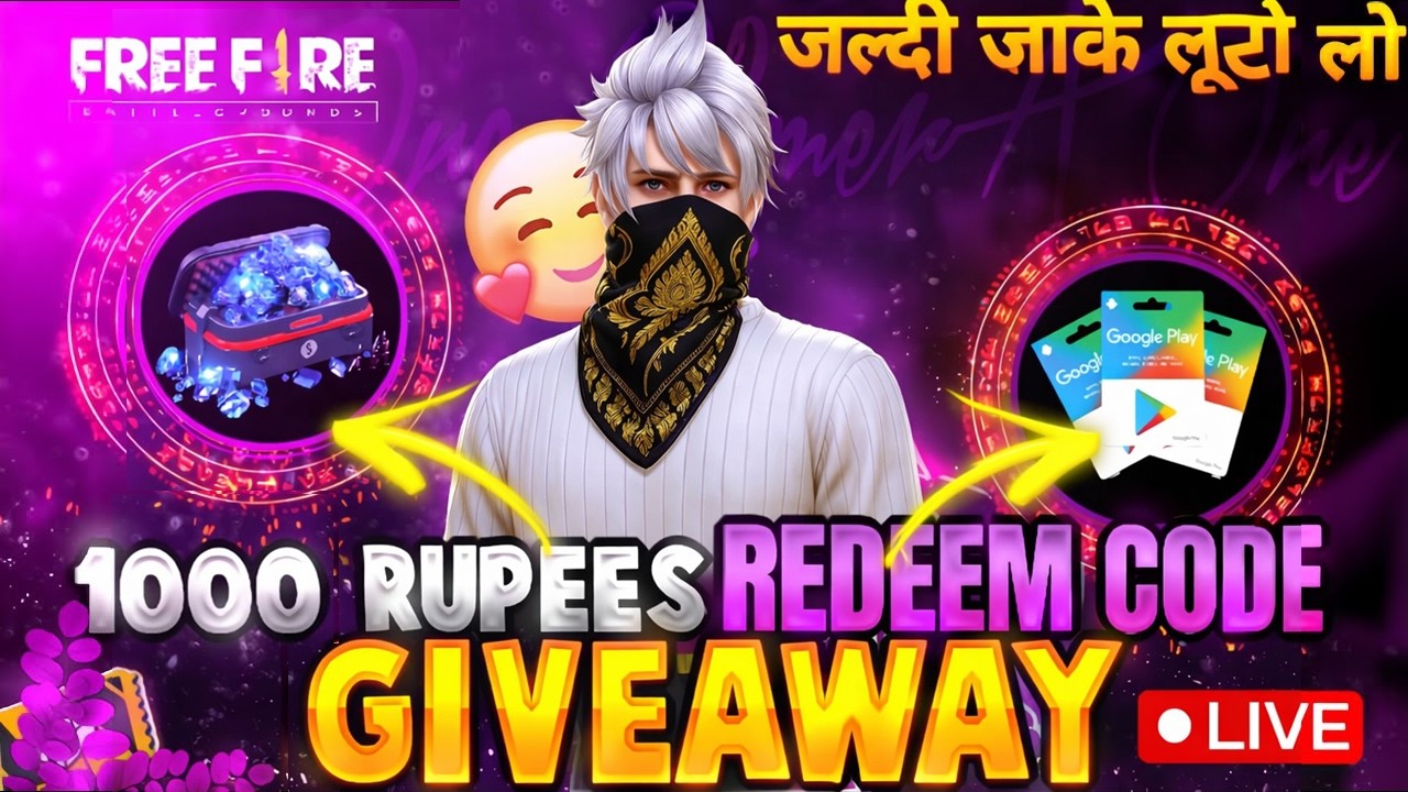 FIRE LIVE REDEEM CODE GIVEAWAY💎 | FREE FIRE LIVE DIAMOND GIVEAWAY | FREE FIRE LIVE 18 FEBRUARY