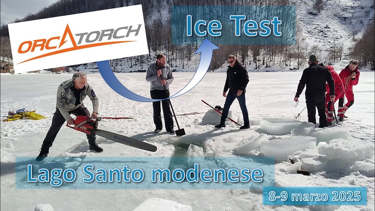 OrcaTorch Ice Test (Lago Santo modenese, Emilia-Romagna)